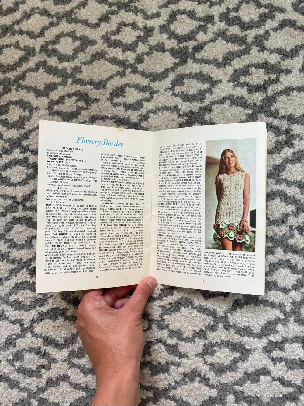 Authentic 1970s Crochet & Knit Pattern Booklet